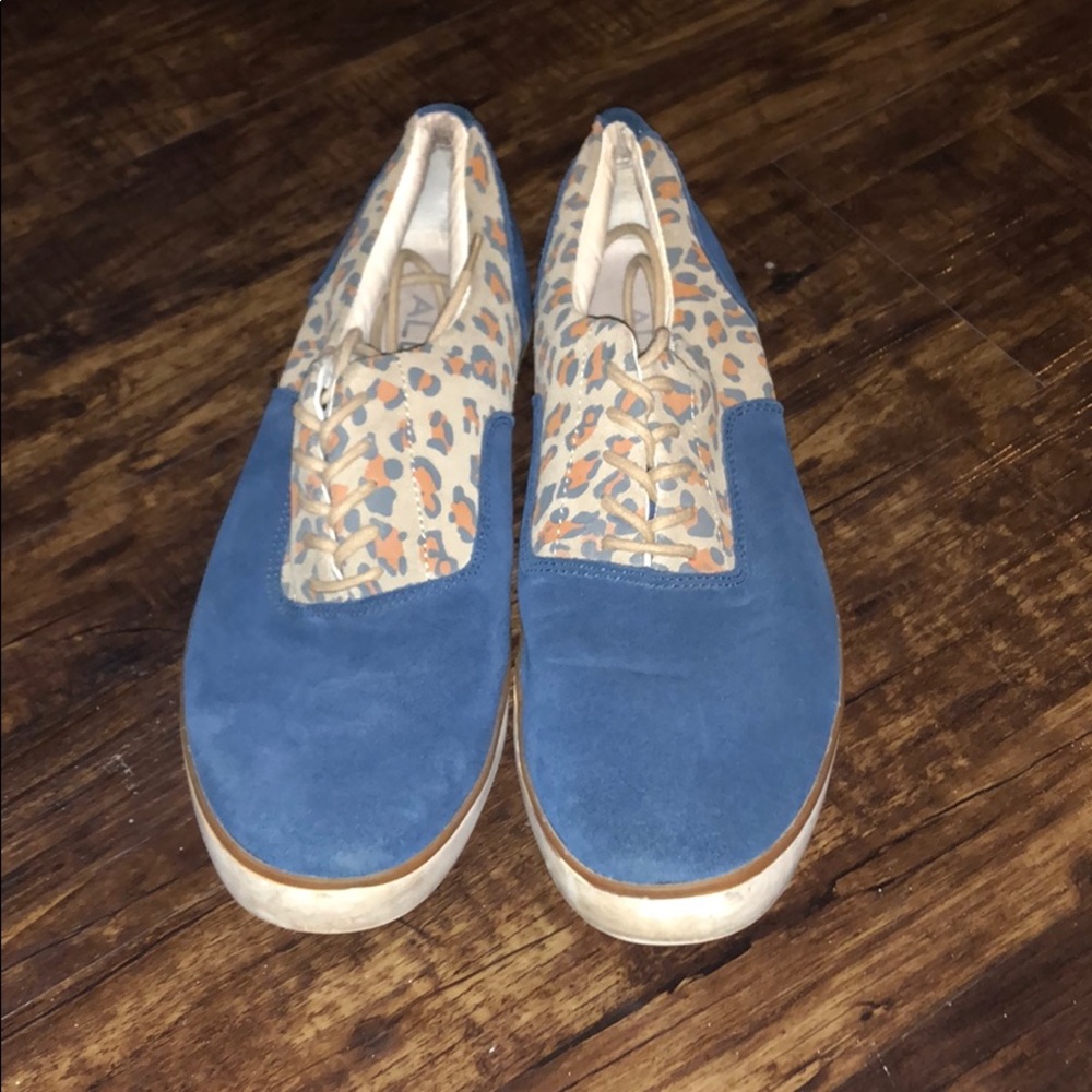 Cheetah and Blue Aldo Loafers